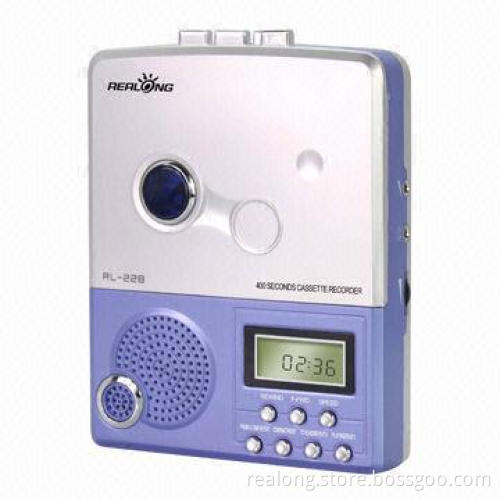 Digital Cassette Language Learning Machine with Two-way for Power, Built-in Speaker, Digital Charger